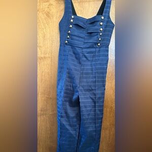 Angel Blue Textured Jumpsuit